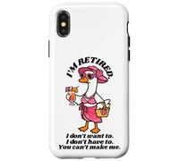 Carcasa para iPhone X/XS Estoy Jubilado, no Quiero No Tengo Que Hacerlo, no Puedo hacerme
