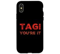 Carcasa para iPhone X/XS Etiqueta You'Re It Meme Tag You'Re It Significado Etiqueta You'Re It Cita
