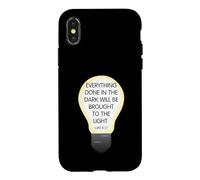Carcasa para iPhone X/XS Everything Done in The Dark Luke 8 17 Diseño Inspirador