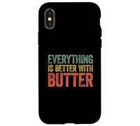 Carcasa para iPhone X/XS Everything Is Better with Butter