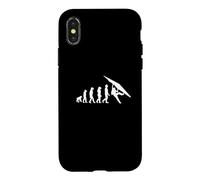 Carcasa para iPhone X/XS Evolución de Escalada/Escalada en Roca para Principiantes, diseño Divertido