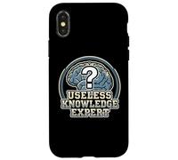 Carcasa para iPhone X/XS Experto en conocimientos inútiles Trivia Night Entusiasta Académico