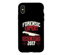 Carcasa para iPhone X/XS Experto forense Desde su Nacimiento 2017 Cumpleaños temático de crímenes Reales