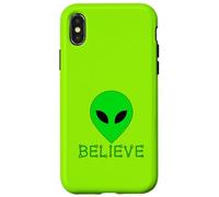 Carcasa para iPhone X/XS Extranjero DIVERSO PEQUEÑO Verde Hombre Creer