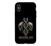 Carcasa para iPhone X/XS Extraterrestre Genoma Alienígena Doble Hélice Cráneo Alien