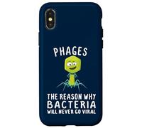Carcasa para iPhone X/XS Fagos Razón por la Que Las bacterias Nunca se vuelven virales Bacteriófago