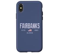 Carcasa para iPhone X/XS Fairbanks Alaska Field/Fairbanks AK