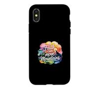 Carcasa para iPhone X/XS Faith Can Move Mountains