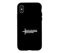 Carcasa para iPhone X/XS Faith Can Move Mountains