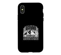 Carcasa para iPhone X/XS Faith Can Move Mountains