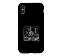 Carcasa para iPhone X/XS Faith Can Move Mountains