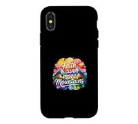Carcasa para iPhone X/XS Faith Can Move Mountains