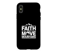 Carcasa para iPhone X/XS Faith Can Move Mountains