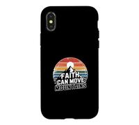 Carcasa para iPhone X/XS Faith Can Move Mountains