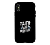 Carcasa para iPhone X/XS Faith Can Move Mountains