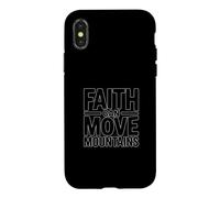 Carcasa para iPhone X/XS Faith Can Move Mountains