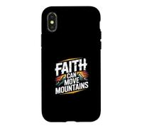 Carcasa para iPhone X/XS Faith Can Move Mountains