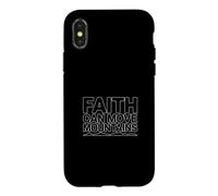 Carcasa para iPhone X/XS Faith Can Move Mountains