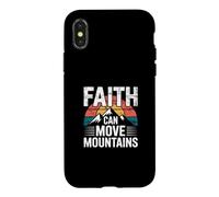 Carcasa para iPhone X/XS Faith Can Move Mountains