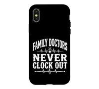 Carcasa para iPhone X/XS Family Doctors Never Clock out Quote Medical Professional