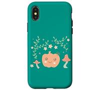 Carcasa para iPhone X/XS Farmcore Mushroom Cute Pastel Pumpkin Cottagecore Aesthetic
