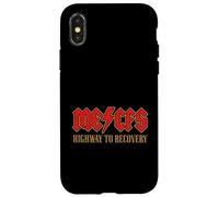 Carcasa para iPhone X/XS Fatiga crónica: ME/CFS Highway To Recovery Long Covid - Rojo