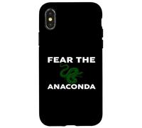 Carcasa para iPhone X/XS Fear The Anaconda, Camiseta