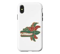 Carcasa para iPhone X/XS Feathered Serpent Aztec Quetzalcoatl Mexicans Mythology
