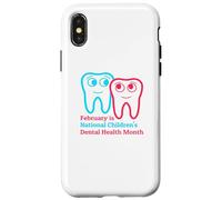Carcasa para iPhone X/XS Febrero es el Mes Nacional de la Salud Dental Inf