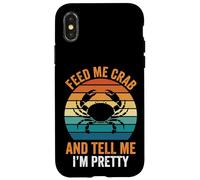 Carcasa para iPhone X/XS Feed Me Crab and Tell Me I'm Pretty