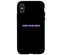 Carcasa para iPhone X/XS Feed Your Head Psychedelic Trip Magic Mushrooms Psilocybin