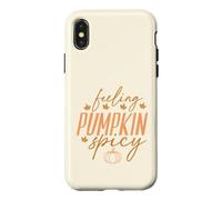 Carcasa para iPhone X/XS Feeling Pumpkin Spicy, Divertido Amante de Las Especias de Calabaza