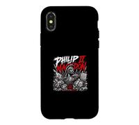 Carcasa para iPhone X/XS Felipe II De Macedonia Un Rey Un Imperio Poder