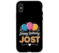 Carcasa para iPhone X/XS Feliz cumpleaños Jost