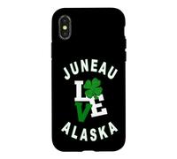 Carcasa para iPhone X/XS Feliz Día de San Patricio, Juneau, Alaska