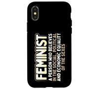 Carcasa para iPhone X/XS Feminista Social Política Igualdad Económica Sexos Feminismo