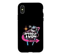 Carcasa para iPhone X/XS Ferret Tube of Chaos Retro Pet Owner Vintage Sign Design