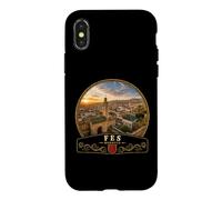 Carcasa para iPhone X/XS Fez Marruecos - Póster de Viaje con diseño histórico marroquí