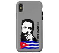 Carcasa para iPhone X/XS Fidel Castro Cuba Revolution cigarro Demo Bandera