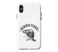 Carcasa para iPhone X/XS Fiebre del Castor Salvaje y Enamorado del Agua