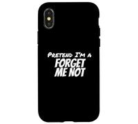 Carcasa para iPhone X/XS Fiesta de Disfraces de Halloween de Finge I'm a Forget Not ME Lazy