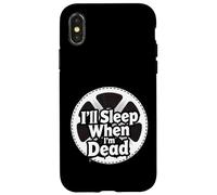 Carcasa para iPhone X/XS Filmmaker Editor Horror Movie I'Ll Sleep When I'm Dead