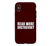 Carcasa para iPhone X/XS Fiodor Dostoievski Leer más Dostoievski Lector filosófico