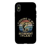 Carcasa para iPhone X/XS Fishing Is My Retirement Plan Cool Fishing Graphic Fisherman