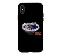 Carcasa para iPhone X/XS Flat le Earth with Ice Wall Real le Eyes Realize Real Mentiras