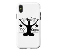 Carcasa para iPhone X/XS Flujo de Amanecer Sereno y Vibraciones de café de Yoga