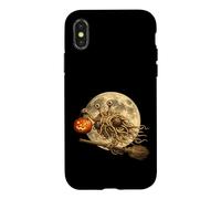 Carcasa para iPhone X/XS Flying Spaghetti Monster FSM Jack O Lantern Moon Escoba