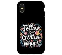 Carcasa para iPhone X/XS Follow Your Creative Whims Artistic Potential Explore -