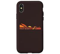 Carcasa para iPhone X/XS Folly Beach South Carolina Estilo de Vida