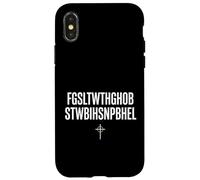 Carcasa para iPhone X/XS For God So Loved The World FGSLTWTHGOB Faith Christian